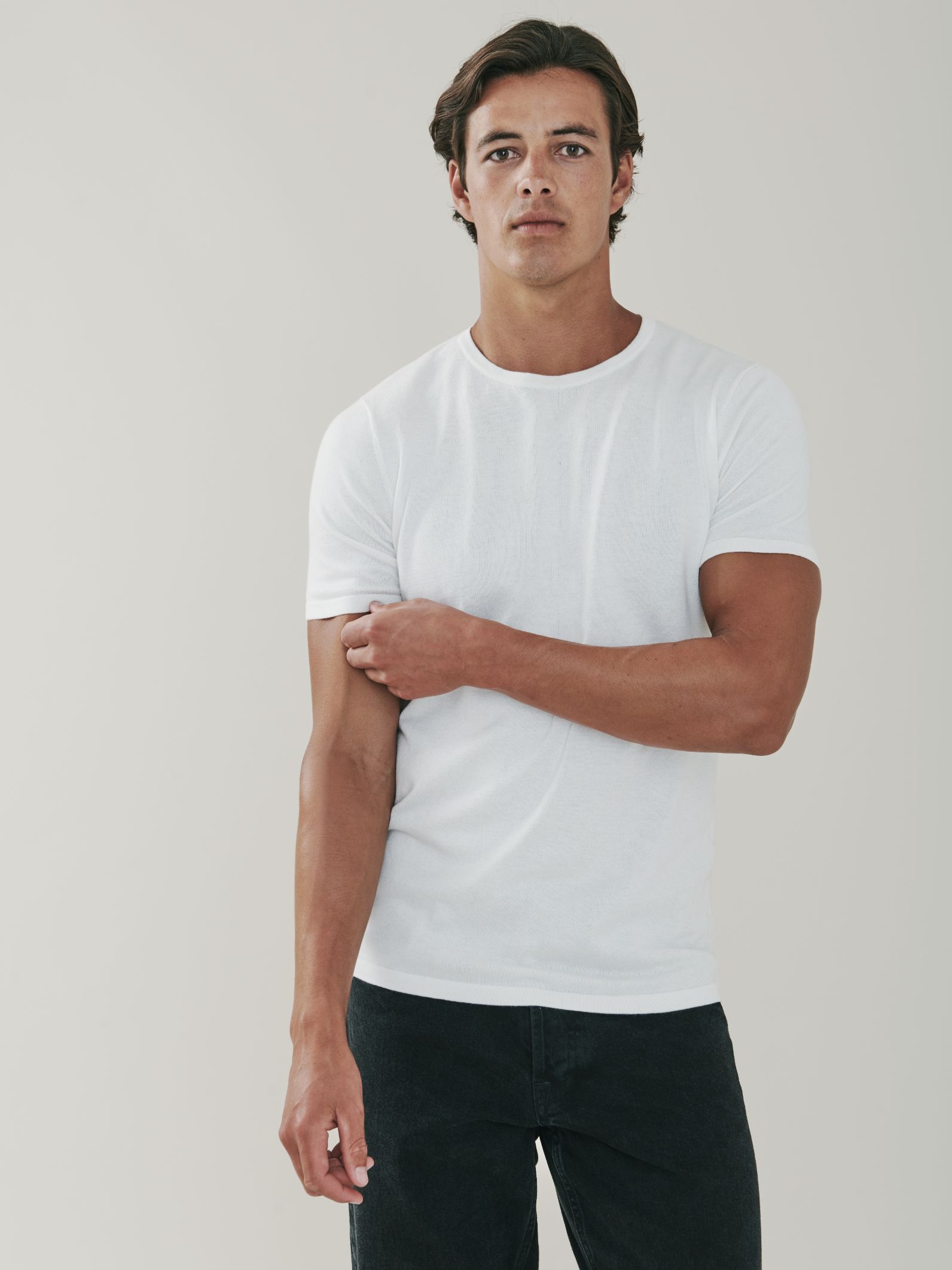 White Cashmere T Shirt Flash Sales 